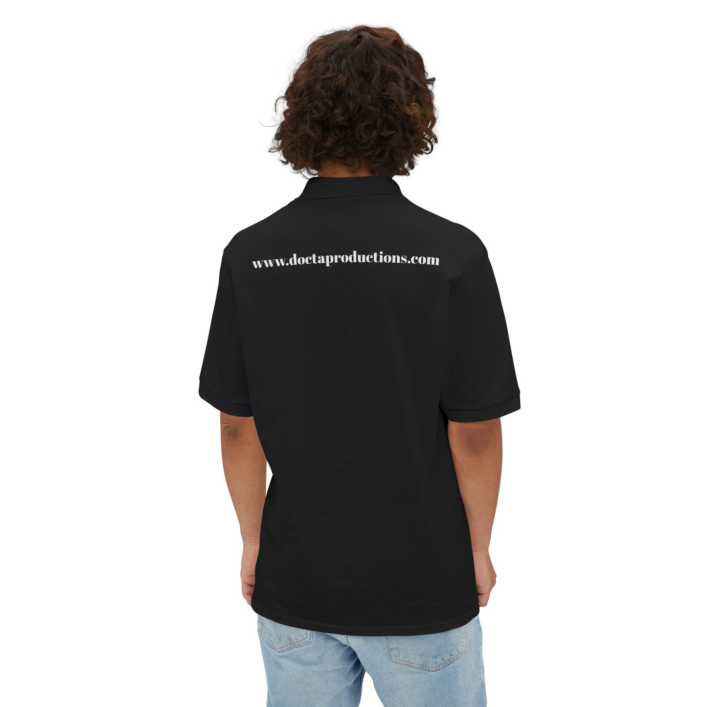 Positive Mindset Polo Shirt, Motivational Shirt for Men, Gift for Dad, Fitness Clothing, Office Wear, Casual Style