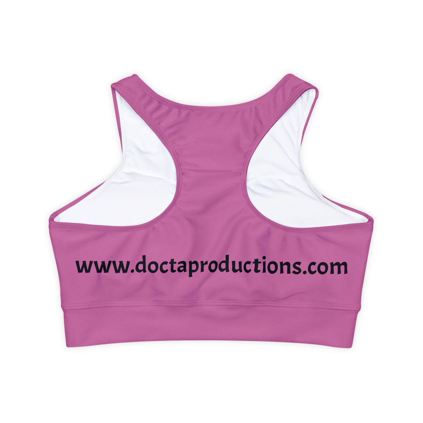 Fully Lined, Padded Sports Bra (AOP)