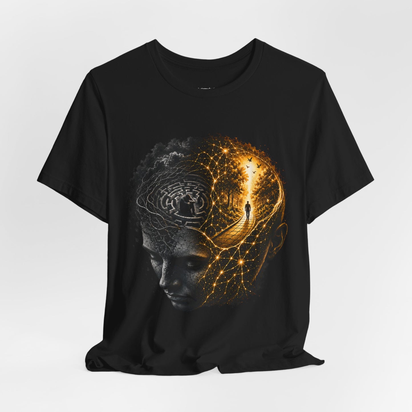 Mind Victory T-Shirt — Inspirational Brain Design & “The Battle Was In My Mind, The Victory Was In My Next Step”
