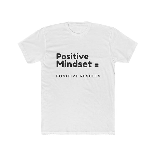 Positive Mindset Unisex Cotton Crew Tee - Motivational T-Shirt for Everyday Inspiration