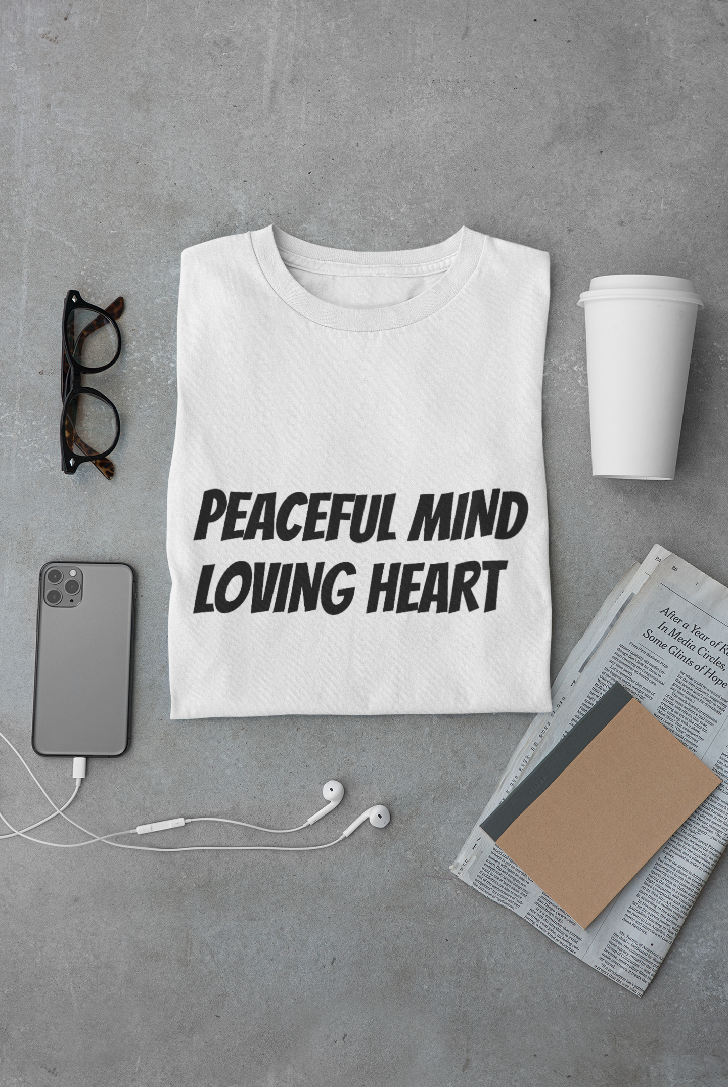 Unisex Peace & Love Heart Design