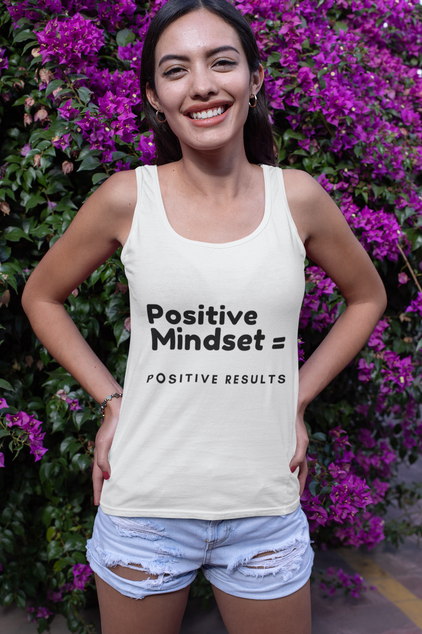 Positive Mindset Unisex Heavy Cotton Tank Top - Motivational Apparel for Everyday Inspiration