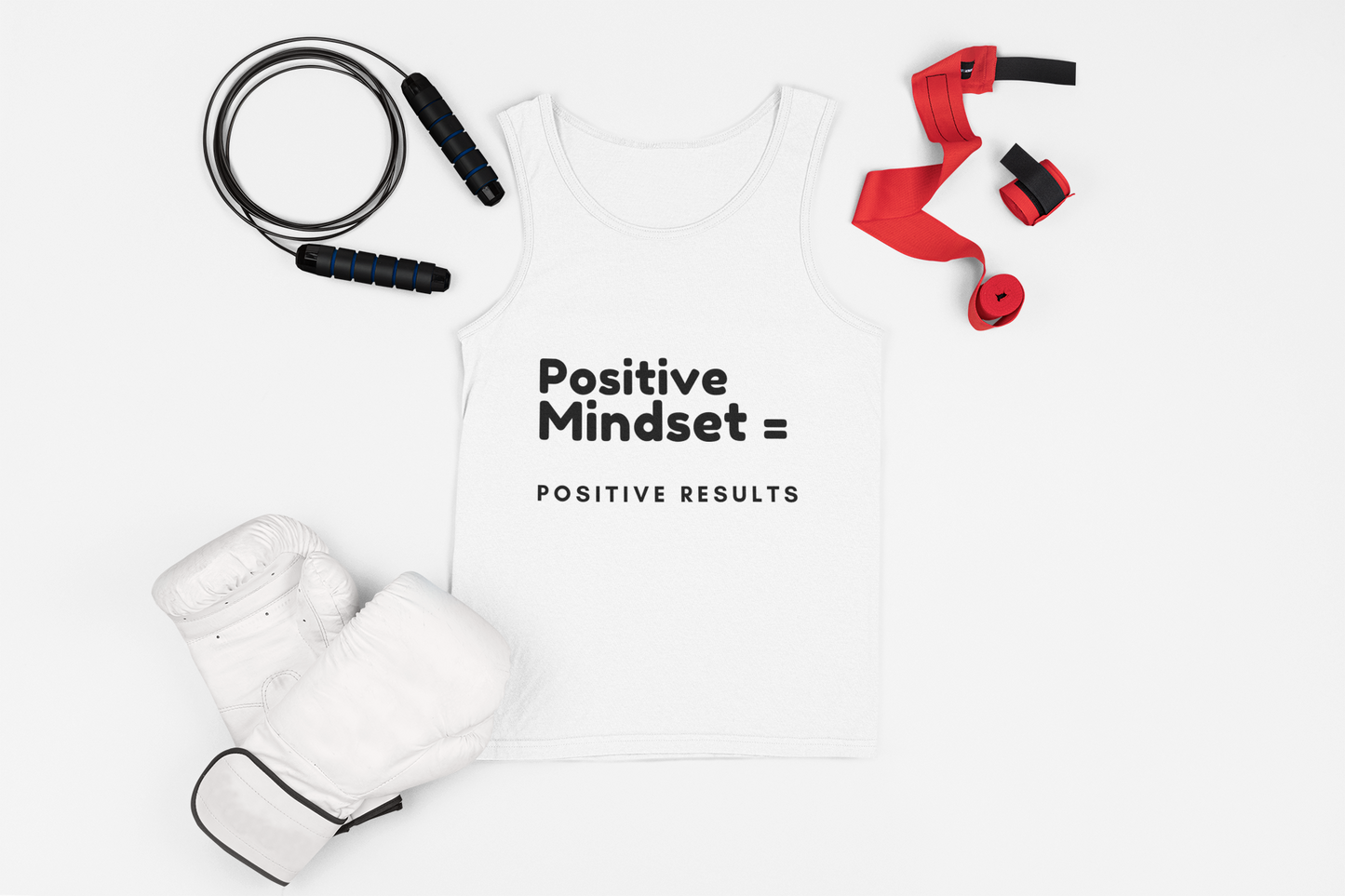 Positive Mindset Unisex Heavy Cotton Tank Top - Motivational Apparel for Everyday Inspiration