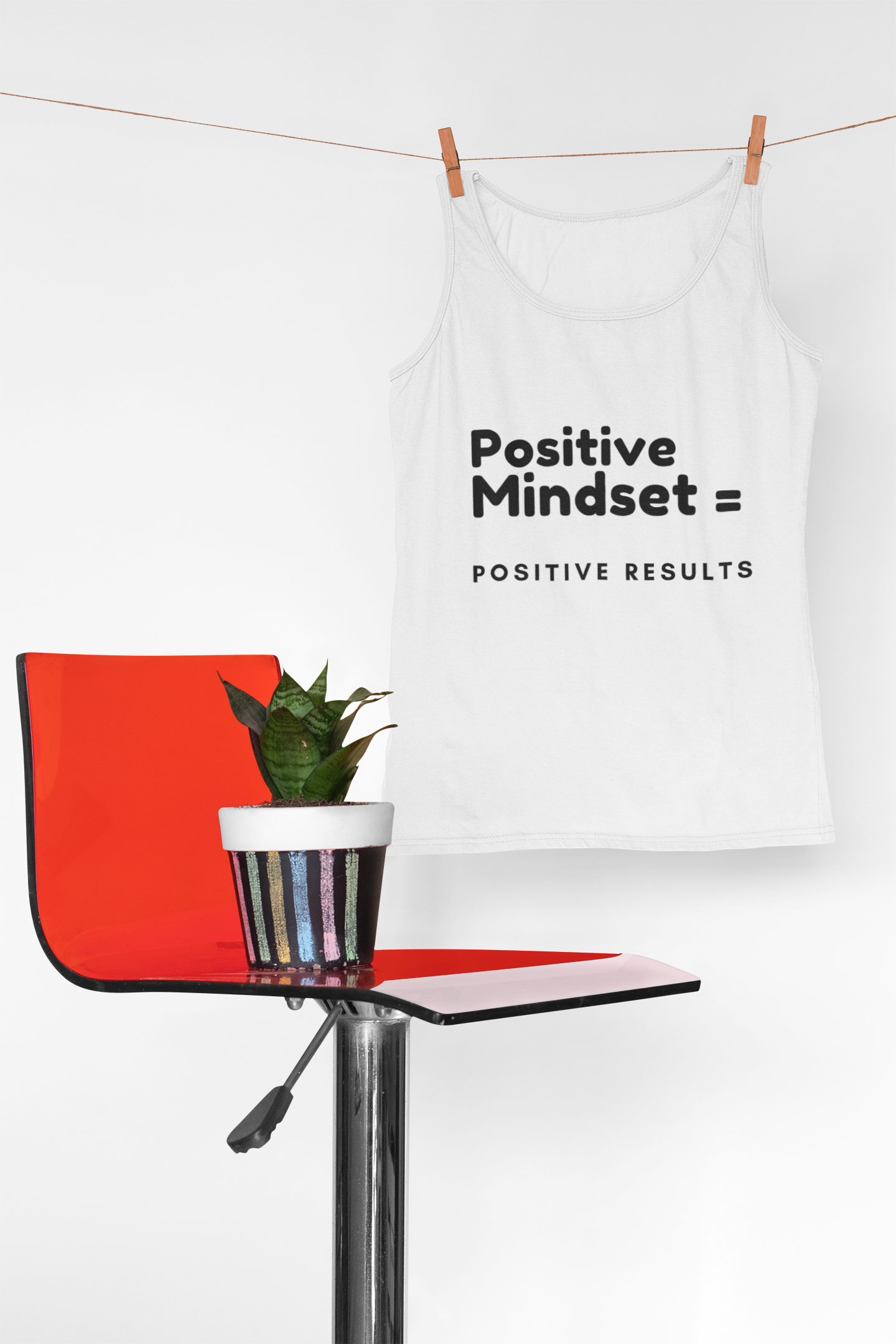Positive Mindset Unisex Heavy Cotton Tank Top - Motivational Apparel for Everyday Inspiration