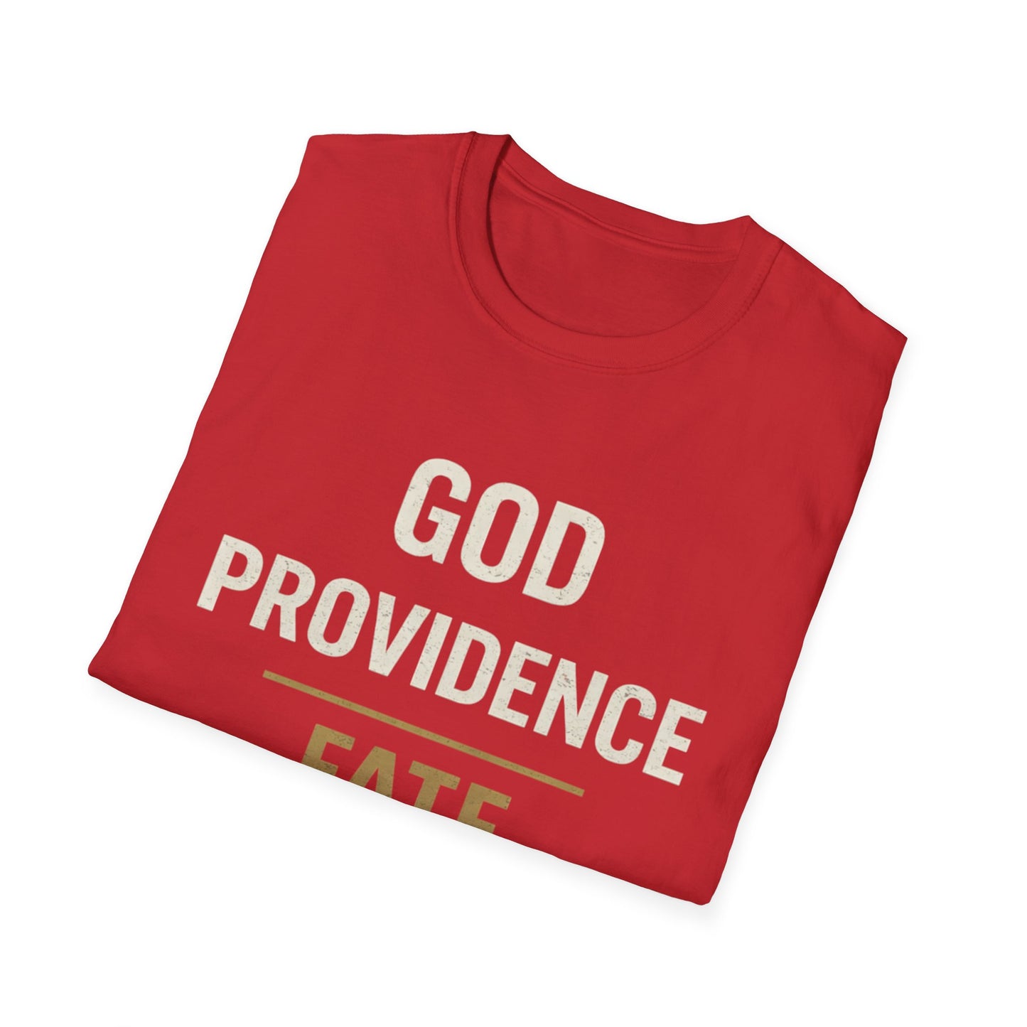 Faith Typography T‑Shirt — "God Providence Fate Destiny" Inspirational Christian Tee