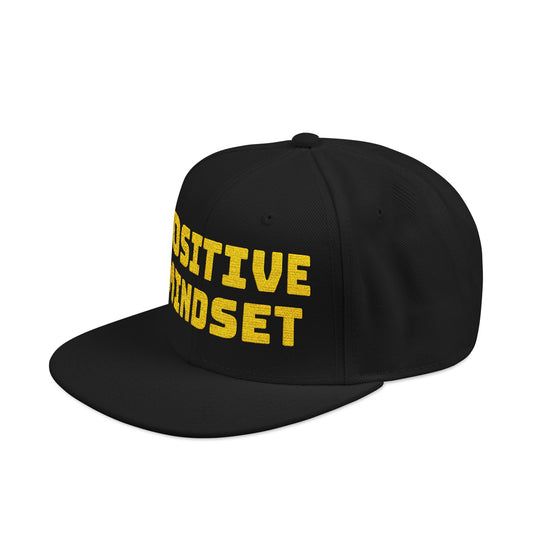 Snapback Hat — "Positive Mindset" Embroidered Streetwear Cap