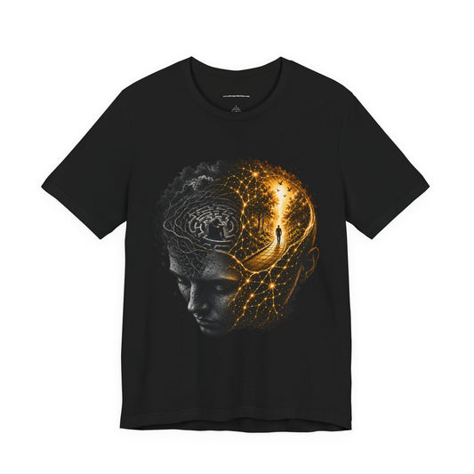 Mind Victory T-Shirt — Inspirational Brain Design & “The Battle Was In My Mind, The Victory Was In My Next Step”