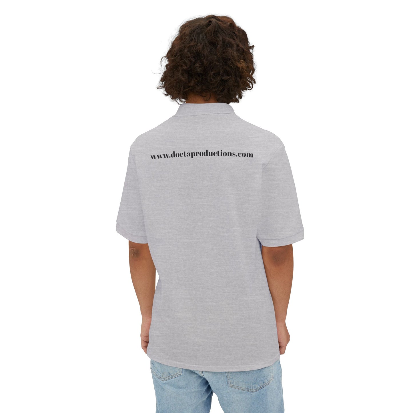 Positive Mindset Polo Shirt, Motivational Shirt for Men, Gift for Dad, Fitness Clothing, Office Wear, Casual Style