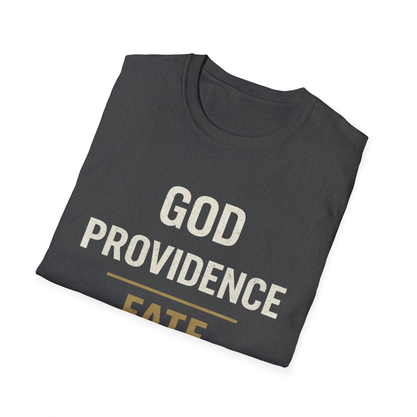 Faith Typography T‑Shirt — "God Providence Fate Destiny" Inspirational Christian Tee