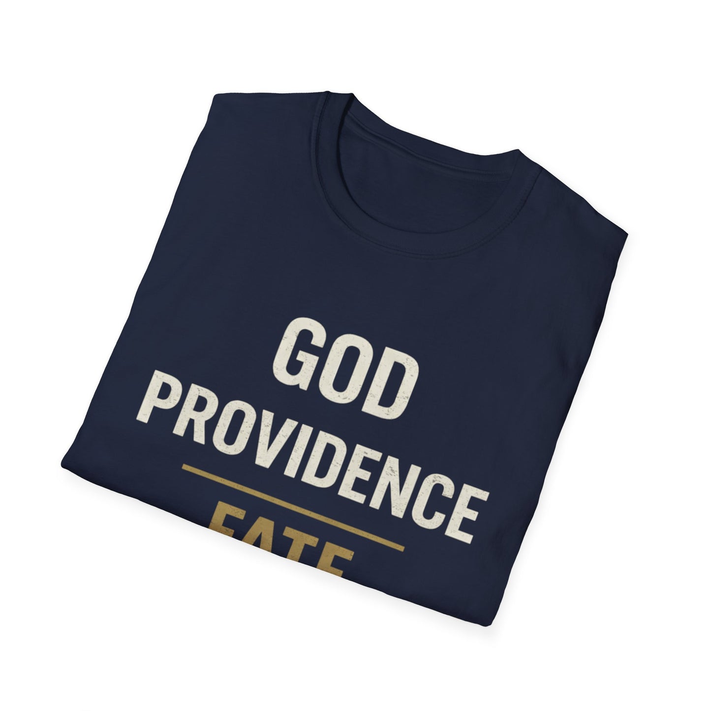 Faith Typography T‑Shirt — "God Providence Fate Destiny" Inspirational Christian Tee