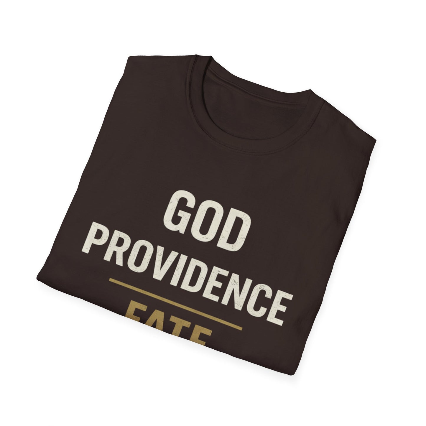 Faith Typography T‑Shirt — "God Providence Fate Destiny" Inspirational Christian Tee