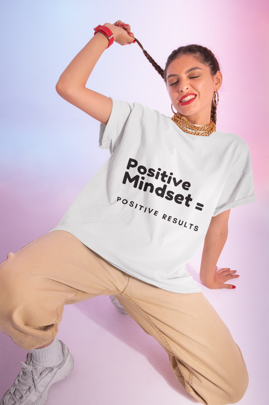 Positive Mindset Unisex Cotton Crew Tee - Motivational T-Shirt for Everyday Inspiration