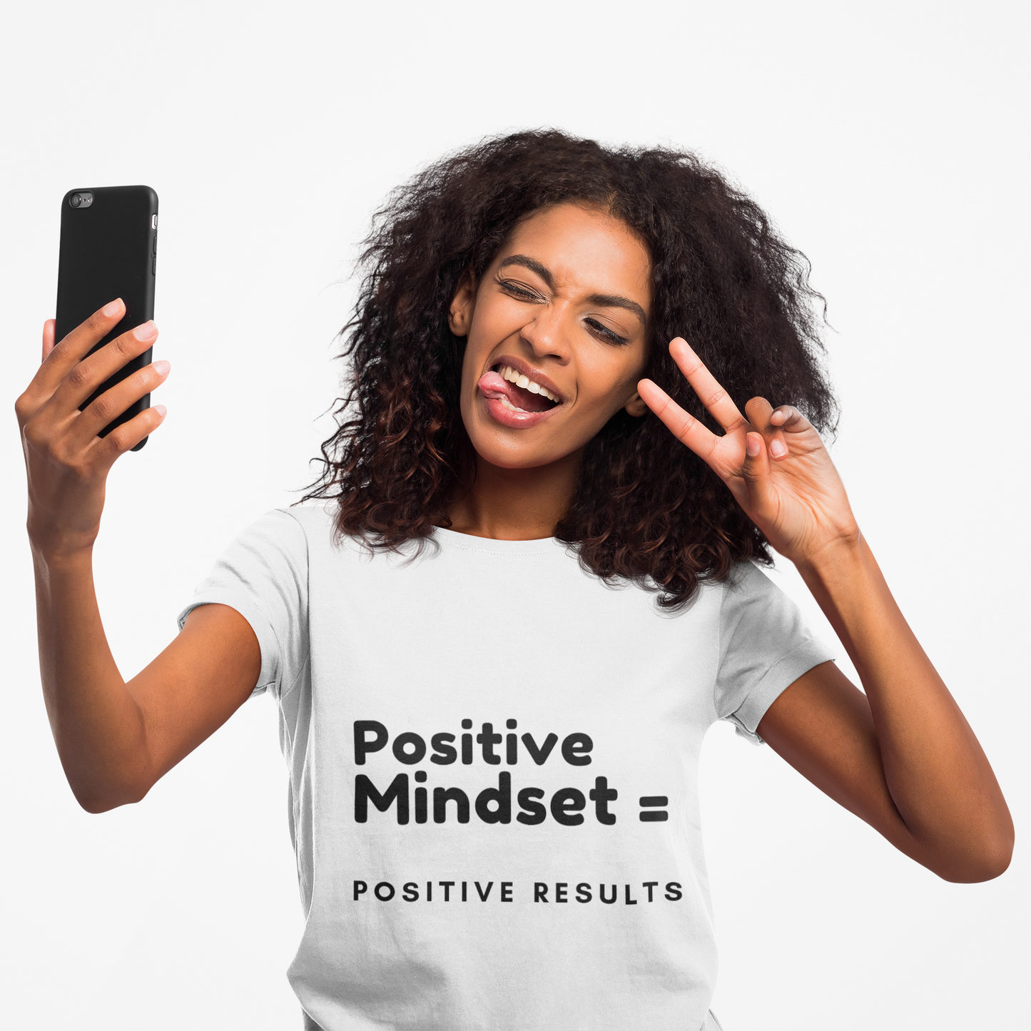 Positive Mindset Unisex Cotton Crew Tee - Motivational T-Shirt for Everyday Inspiration