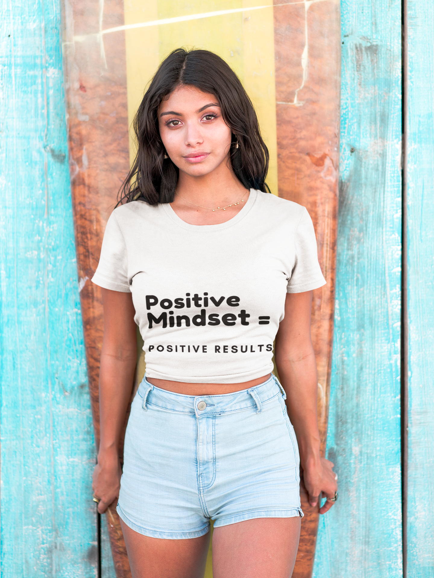 Positive Mindset Unisex Cotton Crew Tee - Motivational T-Shirt for Everyday Inspiration