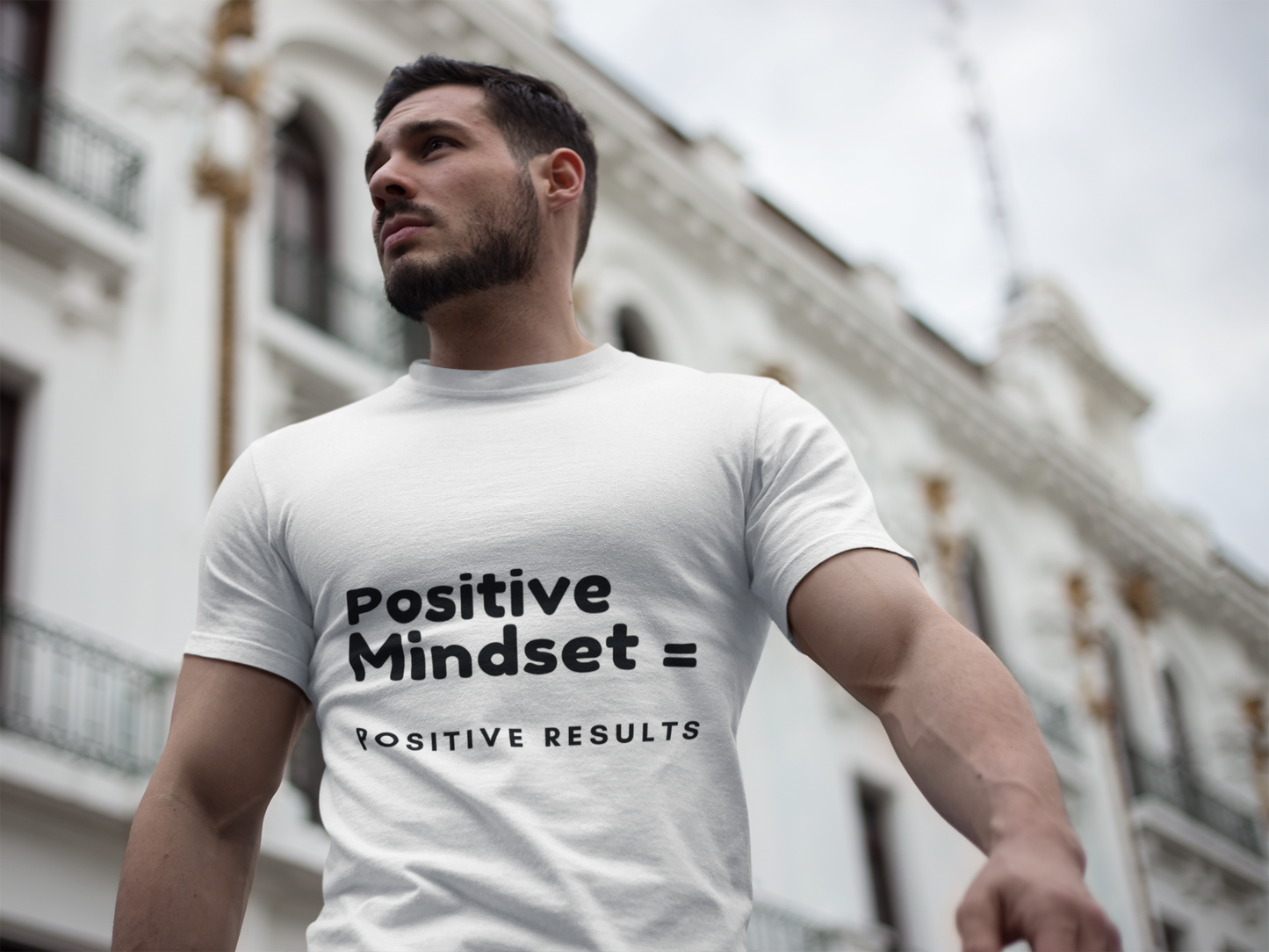 Positive Mindset Unisex Cotton Crew Tee - Motivational T-Shirt for Everyday Inspiration