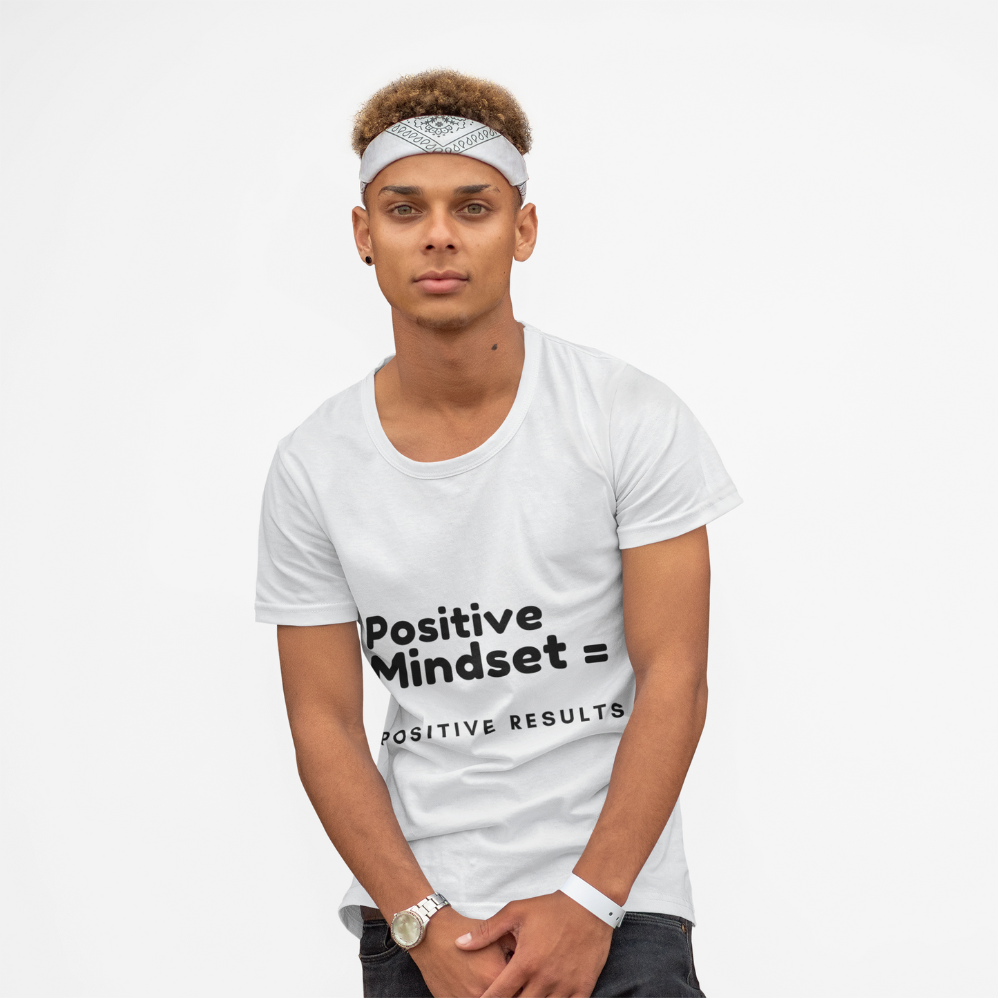 Positive Mindset Unisex Cotton Crew Tee - Motivational T-Shirt for Everyday Inspiration