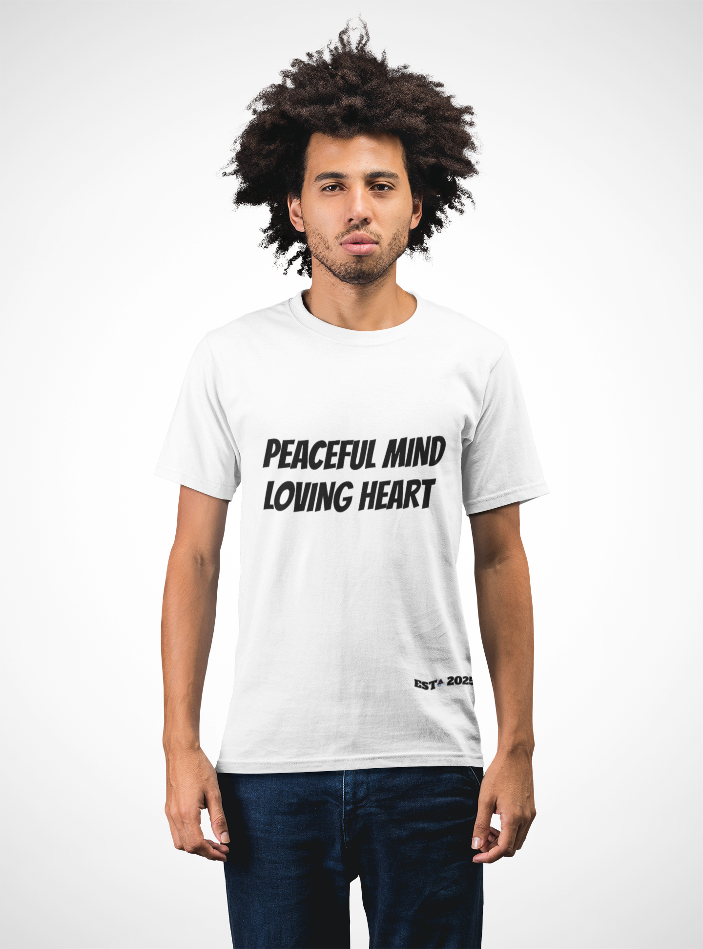 Unisex Peace & Love Heart Design