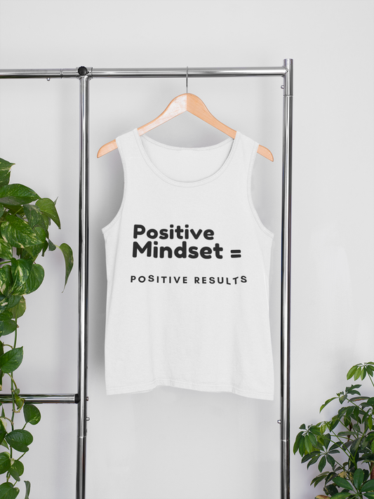 Positive Mindset Unisex Heavy Cotton Tank Top - Motivational Apparel for Everyday Inspiration