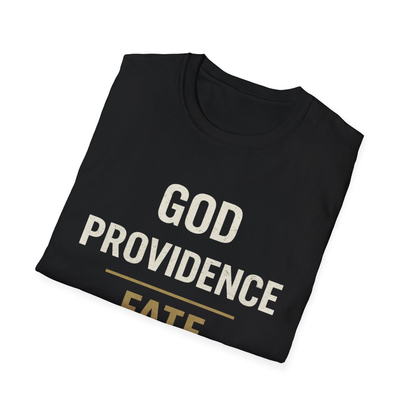 Faith Typography T‑Shirt — "God Providence Fate Destiny" Inspirational Christian Tee