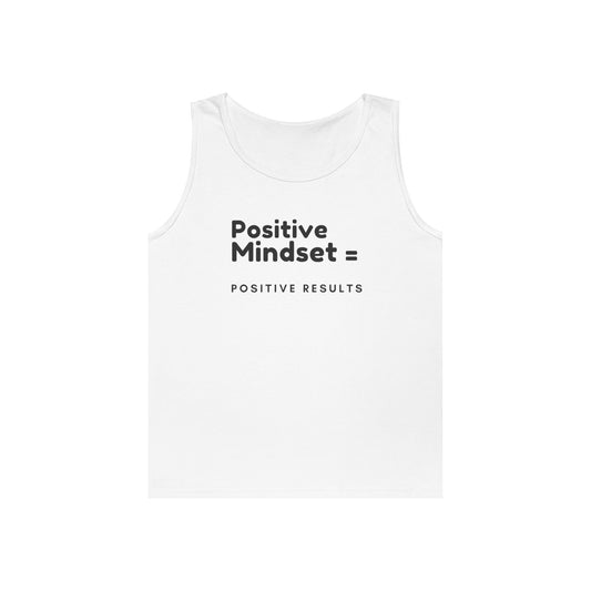 Positive Mindset Unisex Heavy Cotton Tank Top - Motivational Apparel for Everyday Inspiration