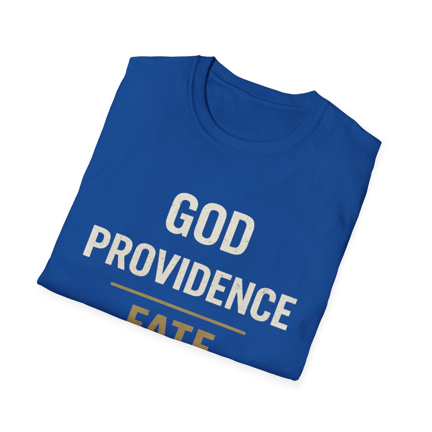 Faith Typography T‑Shirt — "God Providence Fate Destiny" Inspirational Christian Tee