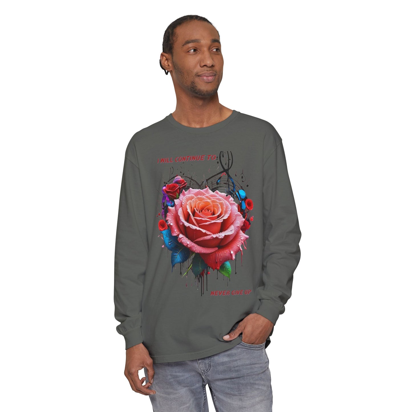 Unisex Garment-dyed Long Sleeve T-Shirt