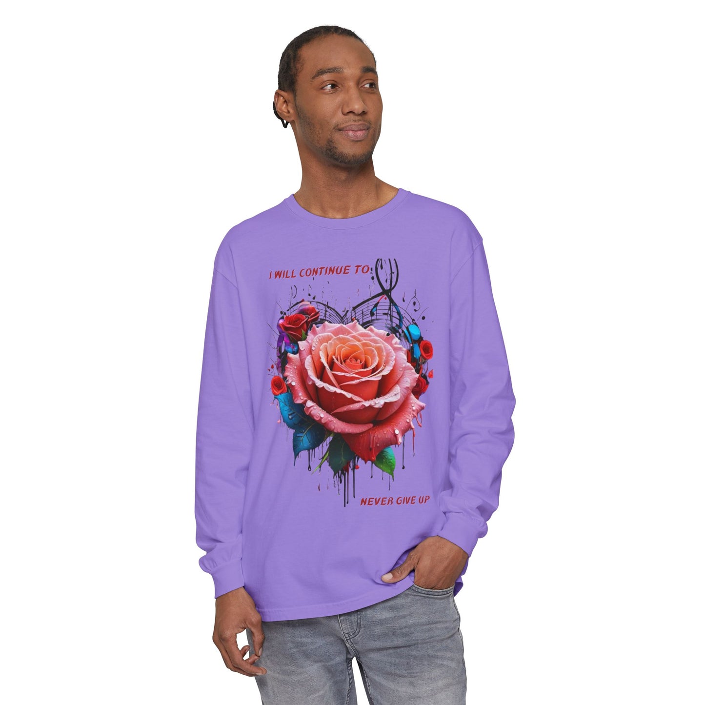 Unisex Garment-dyed Long Sleeve T-Shirt